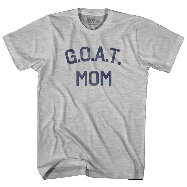 G.O.A.T (GOAT) Mom Adult Cotton T-shirt-Grey Heather
