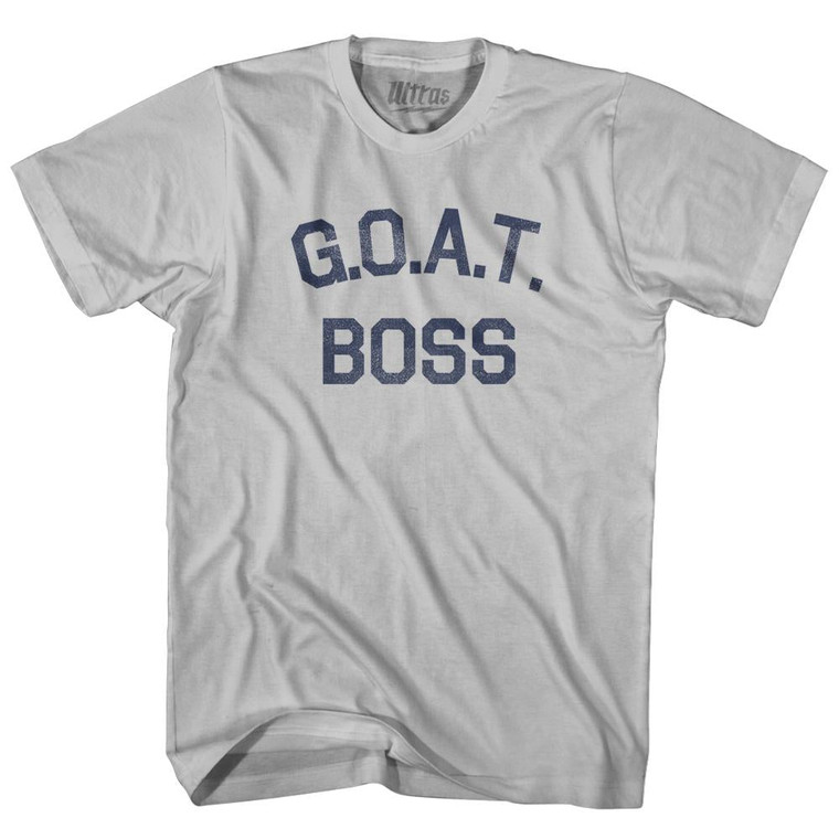 G.O.A.T (GOAT) Boss Adult Cotton T-shirt - Cool Grey