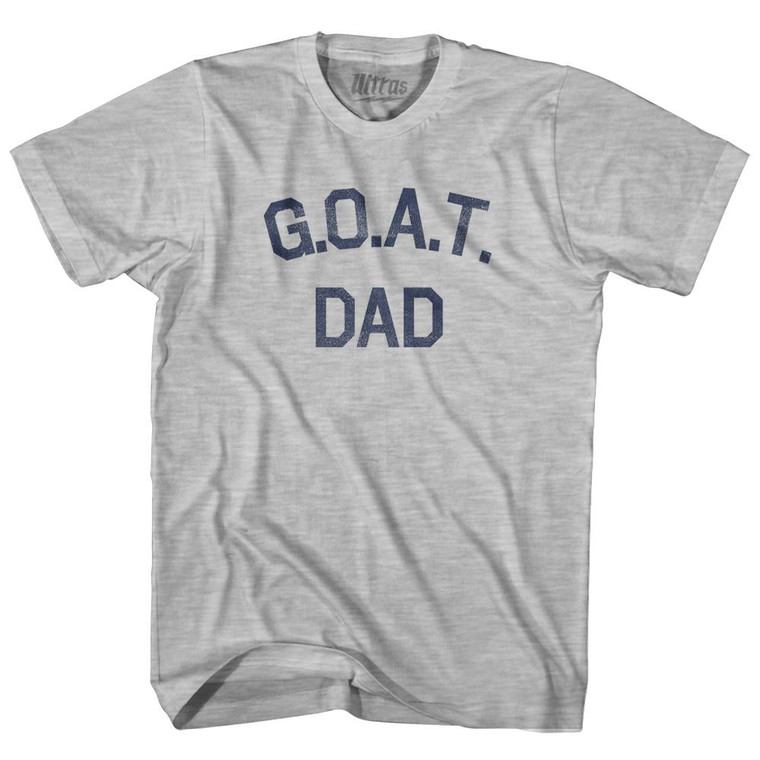 G.O.A.T (GOAT) Dad Adult Cotton T-shirt - Grey Heather