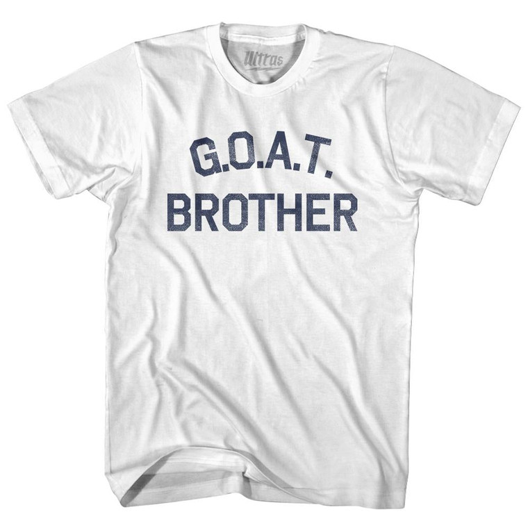 G.O.A.T (GOAT) Brother Womens Cotton Junior Cut T-Shirt - White