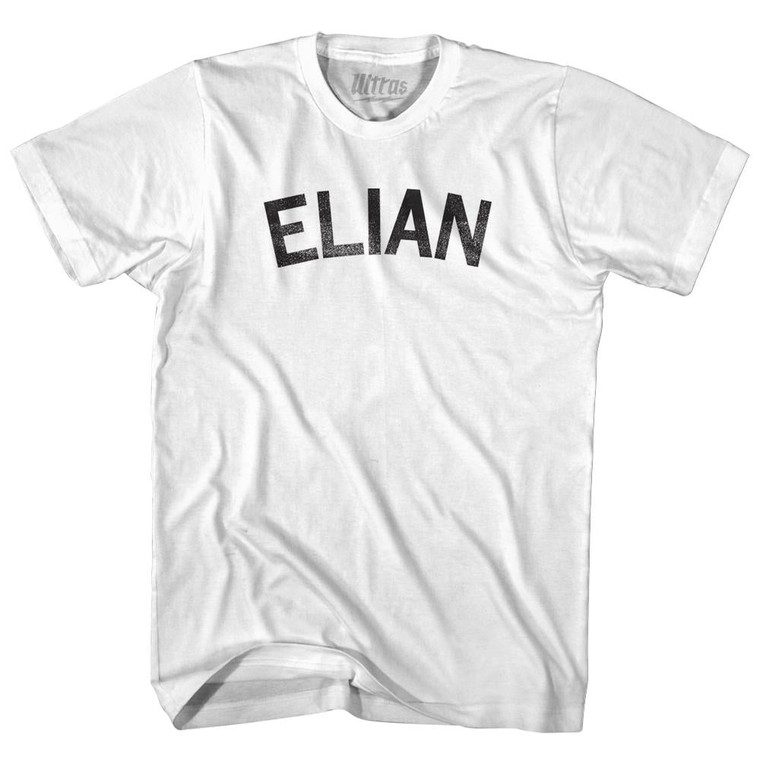 Elian Womens Cotton Junior Cut T-Shirt - White