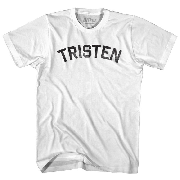 Tristen Womens Cotton Junior Cut T-Shirt - White
