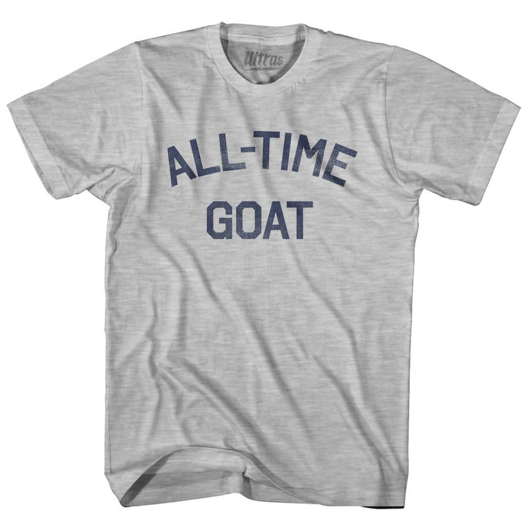 All Time G.O.A.T (GOAT) Womens Cotton Junior Cut T-Shirt - Grey Heather