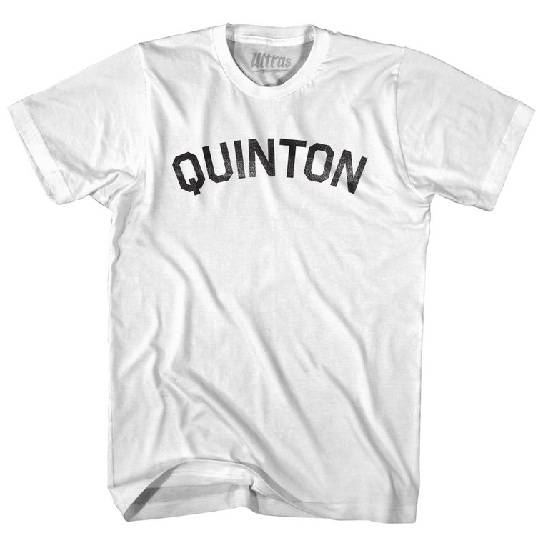 Quinton Womens Cotton Junior Cut T-Shirt - White