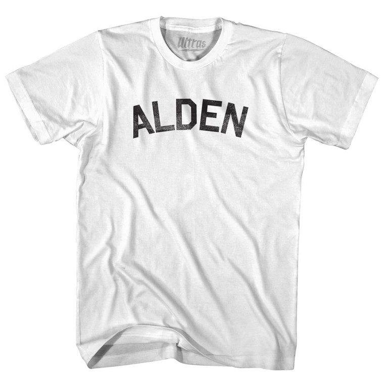 Alden Womens Cotton Junior Cut T-Shirt - White