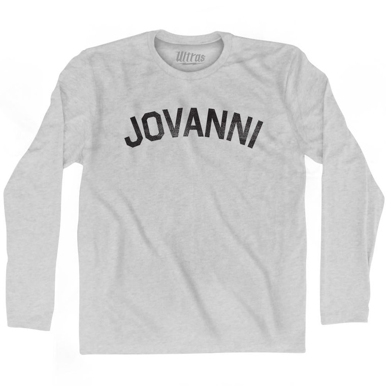Jovanni Adult Cotton Long Sleeve T-shirt-Grey Heather