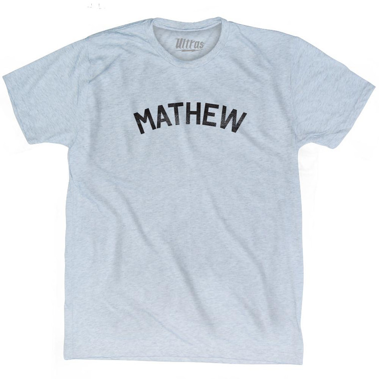 Mathew Adult Tri-Blend T-shirt - Athletic White