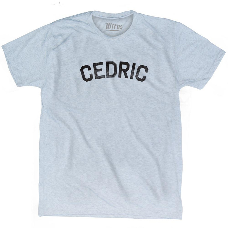 Cedric Adult Tri-Blend T-shirt - Athletic White