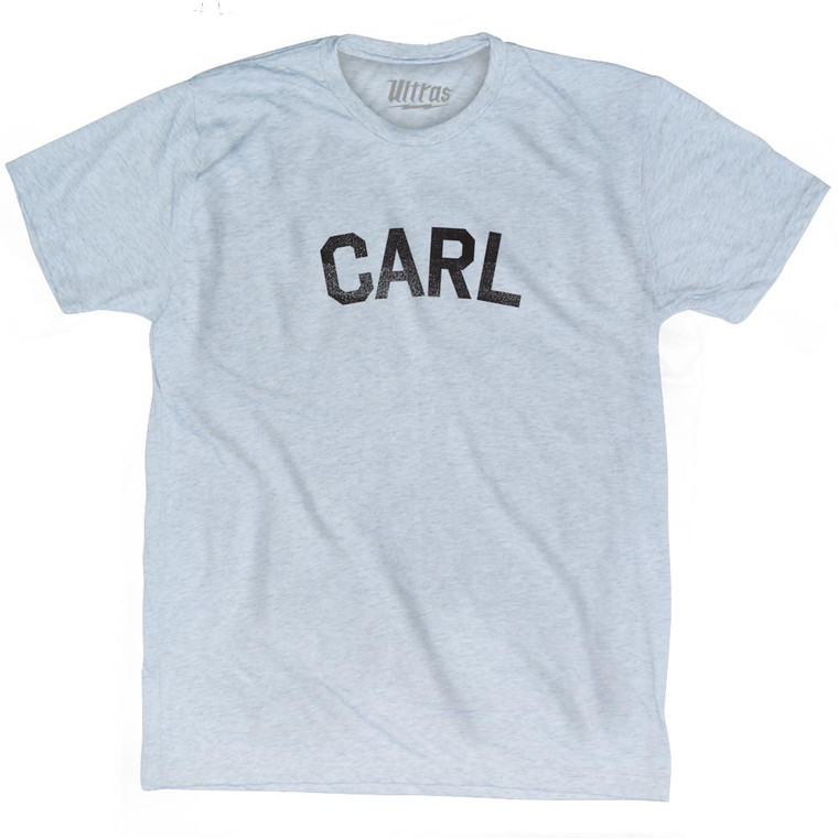 Carl Adult Tri-Blend T-shirt - Athletic White