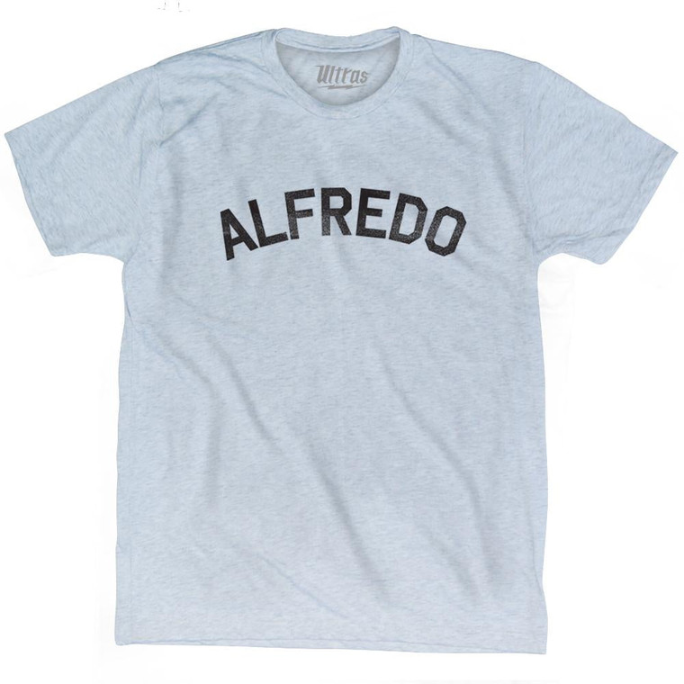 Alfredo Adult Tri-Blend T-shirt - Athletic White