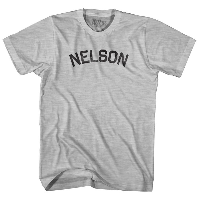 Nelson Adult Cotton T-shirt - Grey Heather
