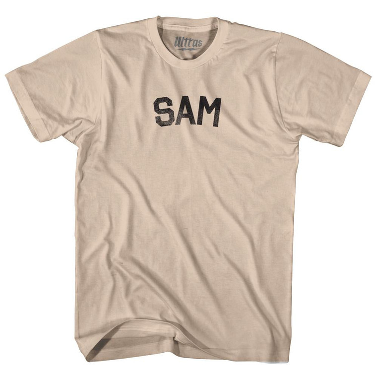 Sam Adult Cotton T-shirt-Creme