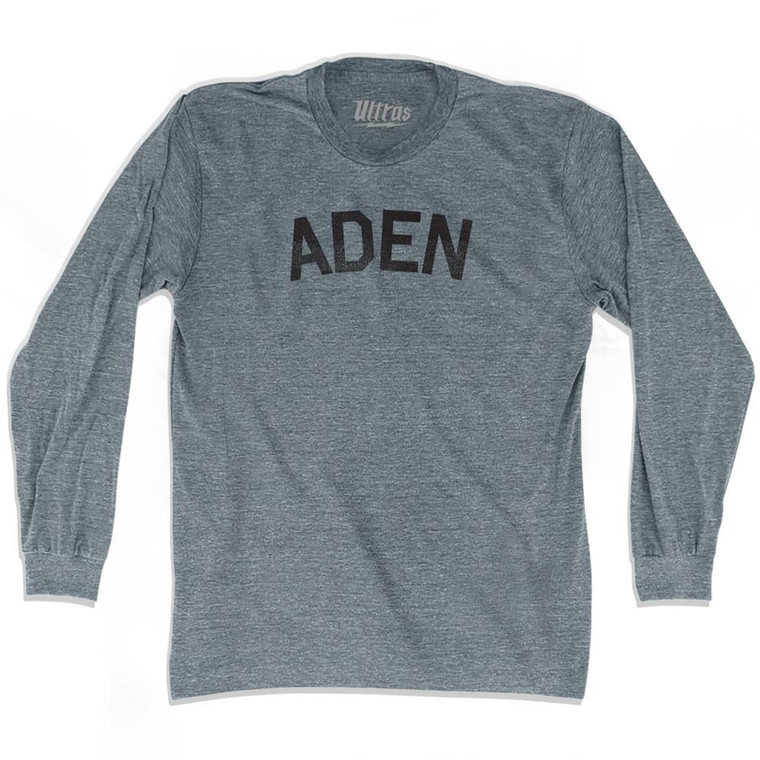 Aden Adult Tri-Blend Long Sleeve T-shirt - Athletic Grey