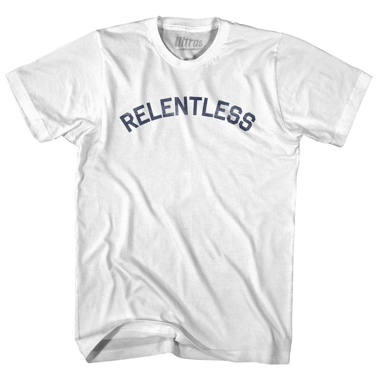 Relentless Womens Cotton Junior Cut T-Shirt-White