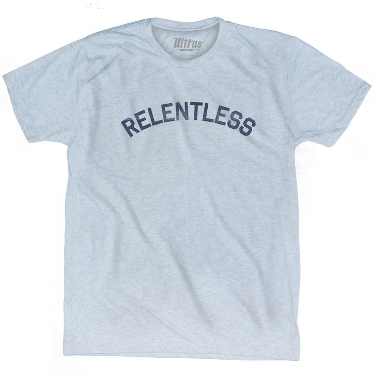 Relentless Adult Tri-Blend T-Shirt-Athletic White