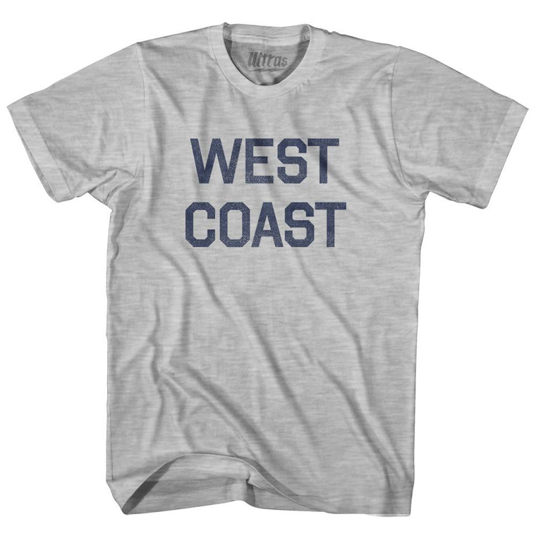 West Coast Womens Cotton Junior Cut T-Shirt - Grey Heather