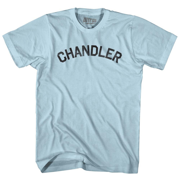Chandler Adult Cotton T-shirt-Light Blue