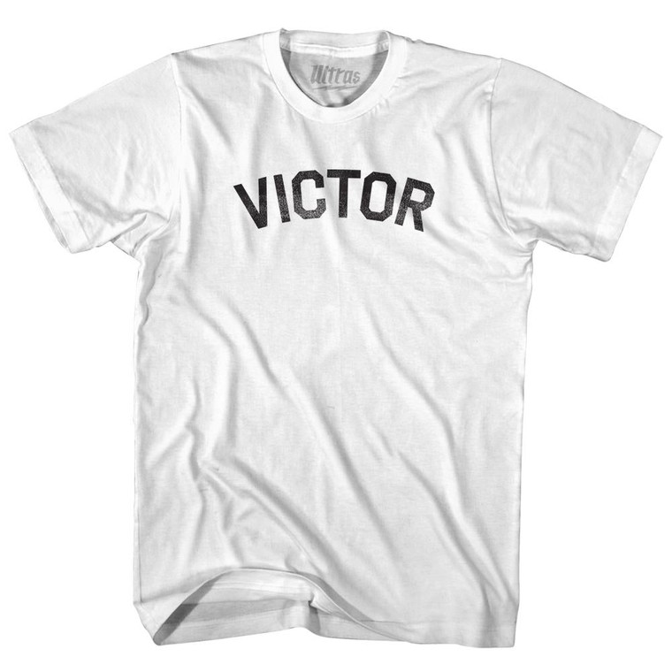 Victor Womens Cotton Junior Cut T-Shirt - White
