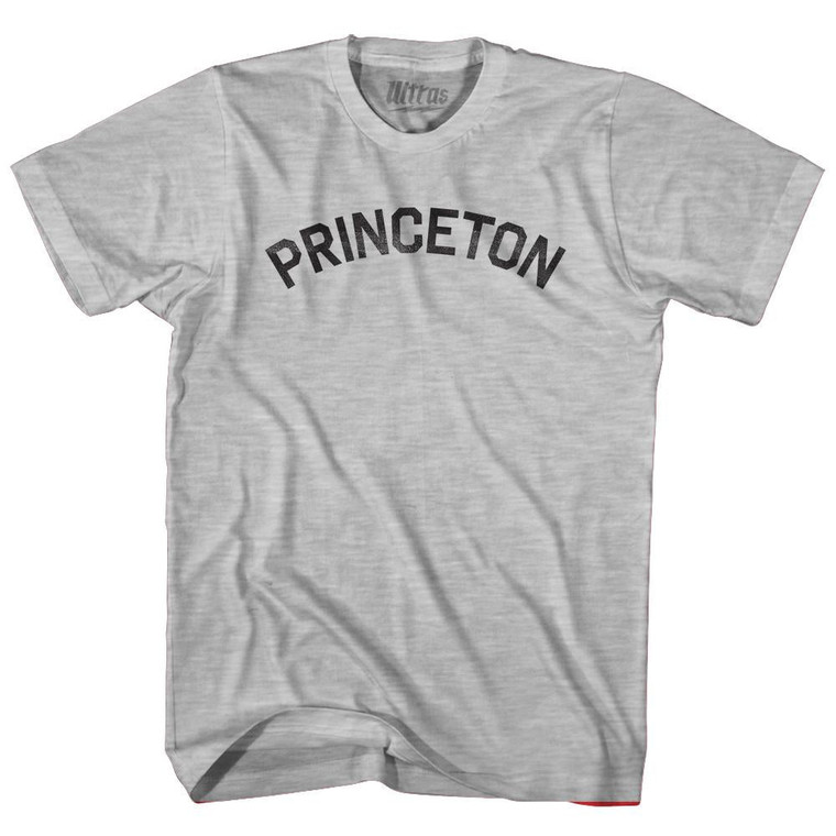 Princeton Womens Cotton Junior Cut T-Shirt - Grey Heather