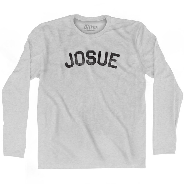 Josue Adult Cotton Long Sleeve T-shirt - Grey Heather