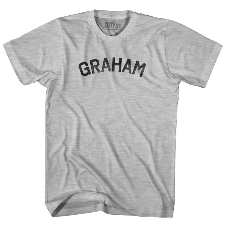 Graham Womens Cotton Junior Cut T-Shirt-Grey Heather