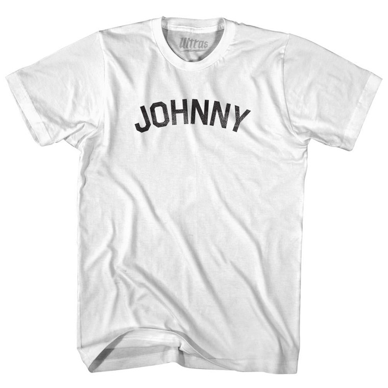 Johnny Adult Cotton T-shirt - White