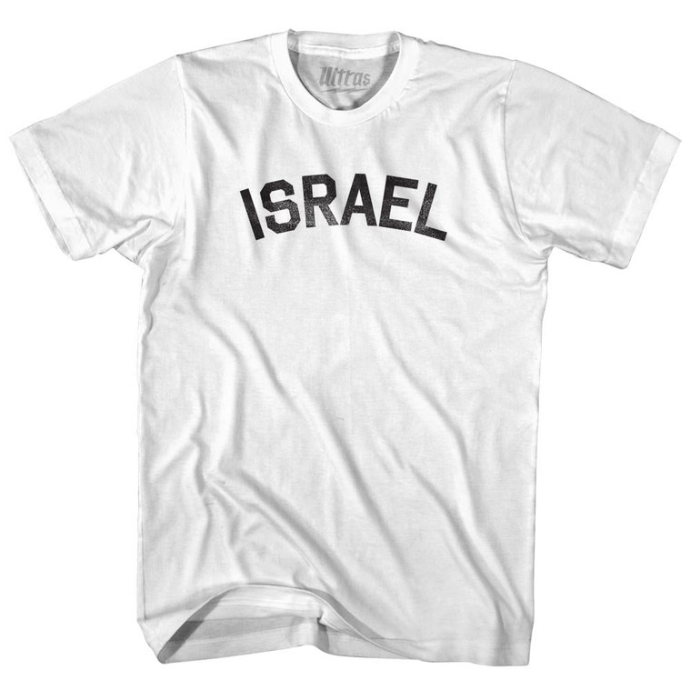 Israel Adult Cotton T-shirt - White