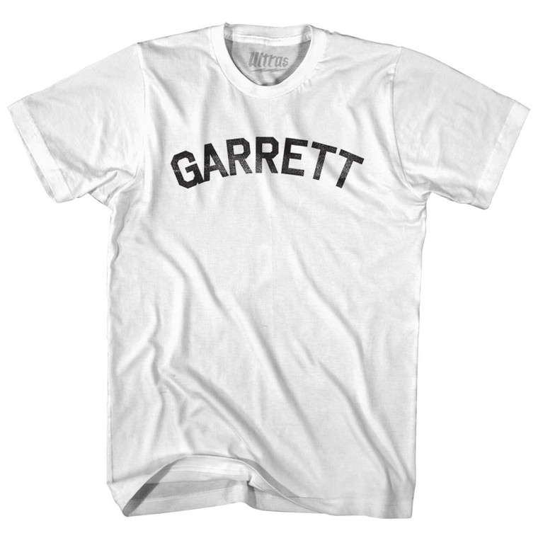 Garrett Adult Cotton T-shirt-White
