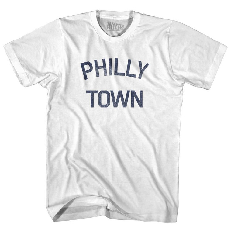 Philly Town Adult Cotton T-Shirt - White