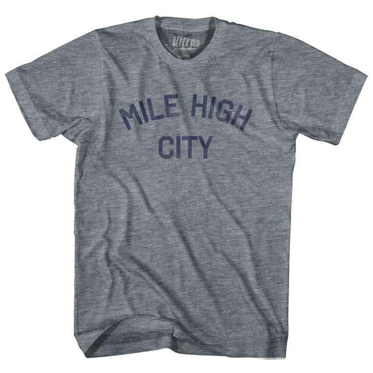 Mile High City Youth Tri-Blend T-Shirt - Athletic Grey