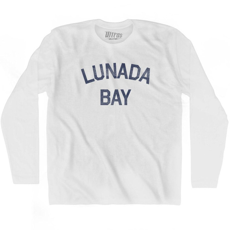 Lunada Bay Adult Cotton Long Sleeve T-Shirt - White