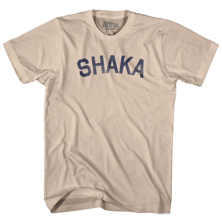 Shaka Hawaii Adult Cotton T-shirt - Creme