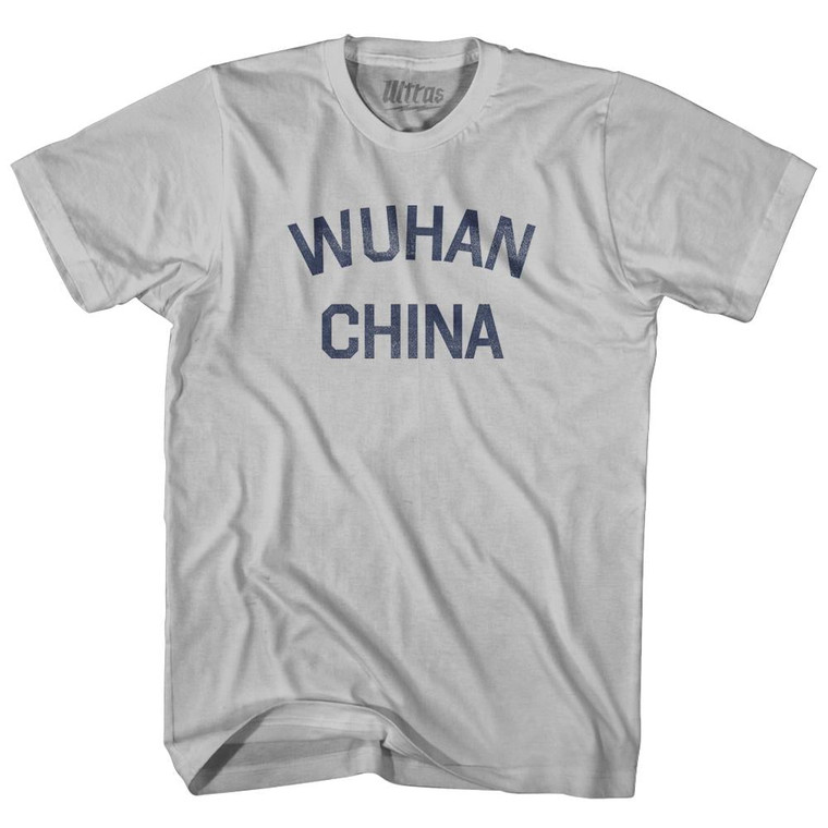 Wuhan China Adult Cotton T-shirt - Cool Grey