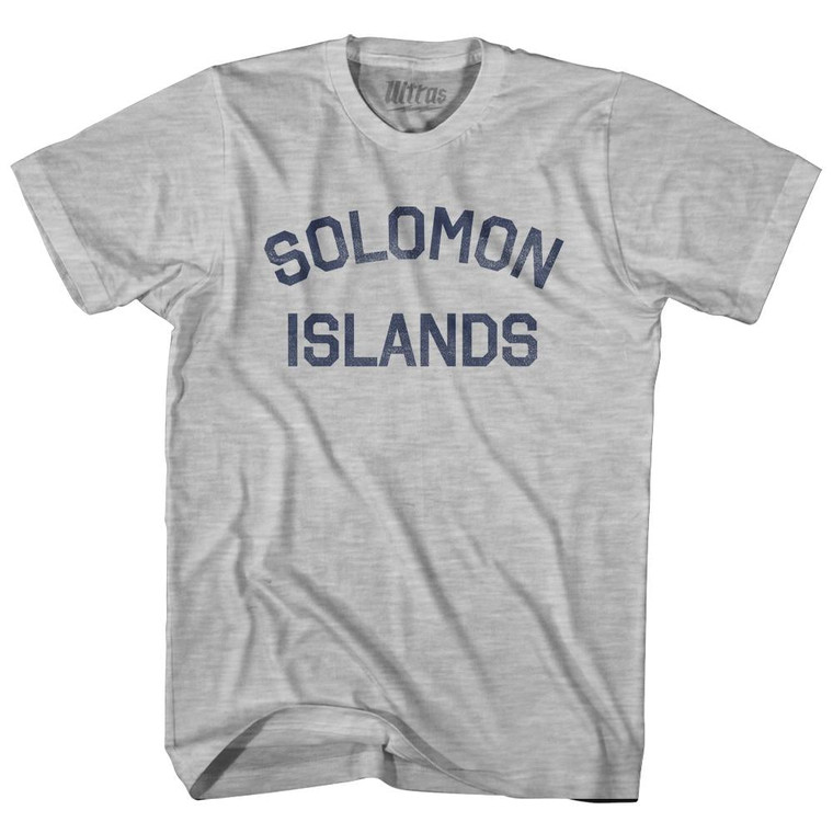Solomon Islands Womens Cotton Junior Cut T-shirt - Grey Heather