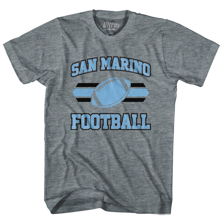 San Marino 90's Football Team Youth Tri-Blend - Athletic Grey