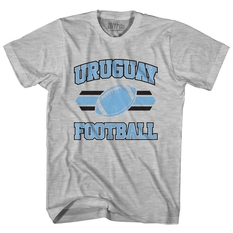 Uruguay 90's Football Team Youth Cotton - Grey Heather