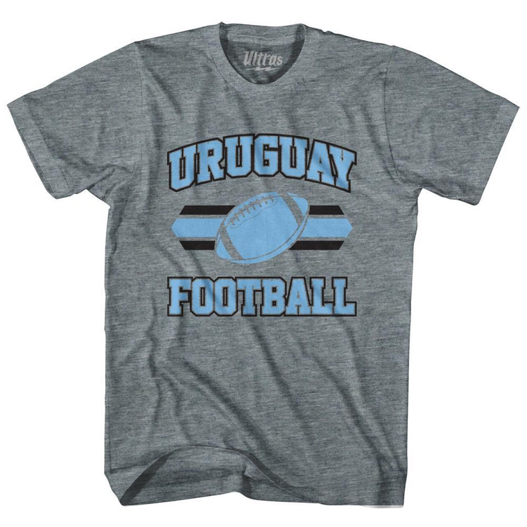 Uruguay 90's Football Team Adult Tri-Blend-Athletic Grey