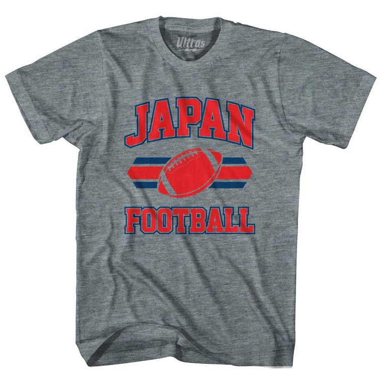 Japan 90's Football Team Adult Tri-Blend - Athletic Grey