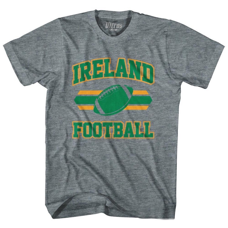 Ireland 90's Football Team Adult Tri-Blend-Athletic Grey