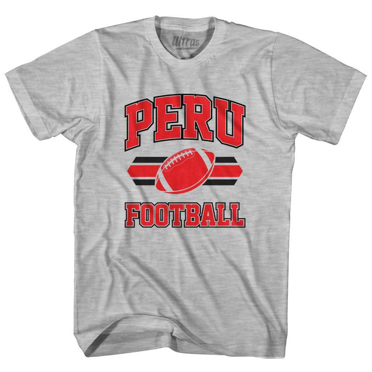Peru 90's Football Team Adult Cotton - Grey Heather