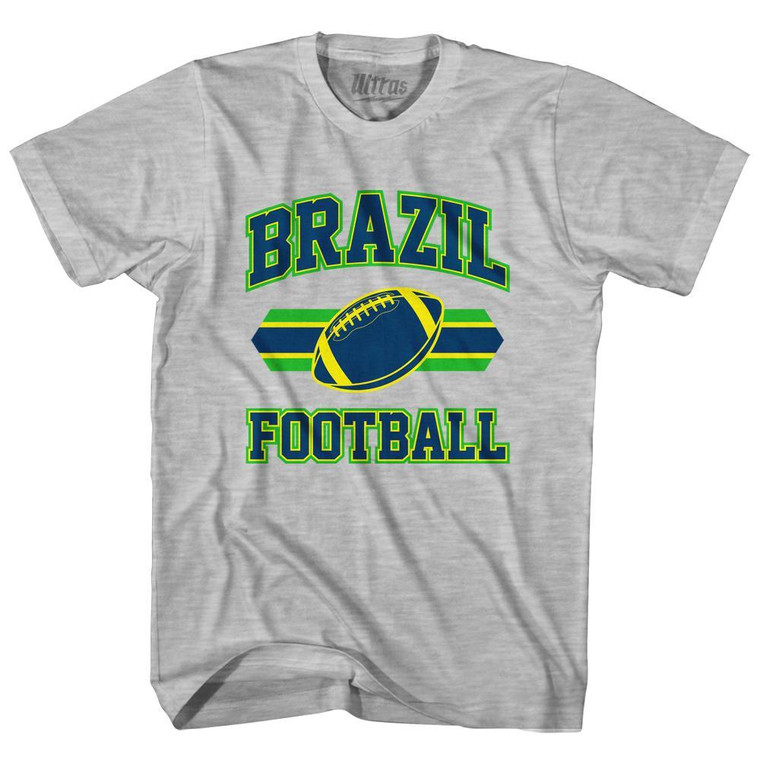 Brazil 90's Football Team Adult Cotton - Grey Heather