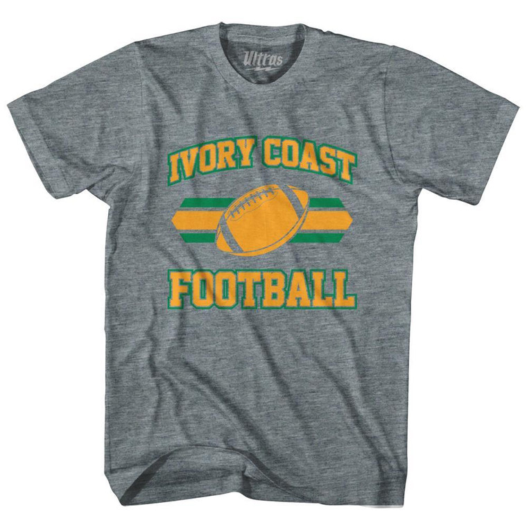 Ivory 90's Football Team Youth Tri-Blend - Athletic Grey