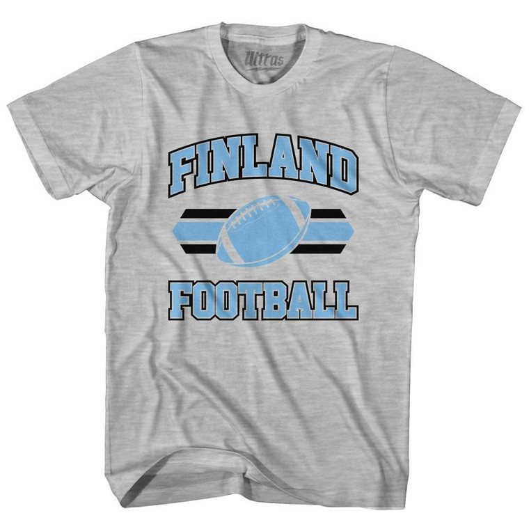 Finland 90's Football Team Youth Cotton - Grey Heather