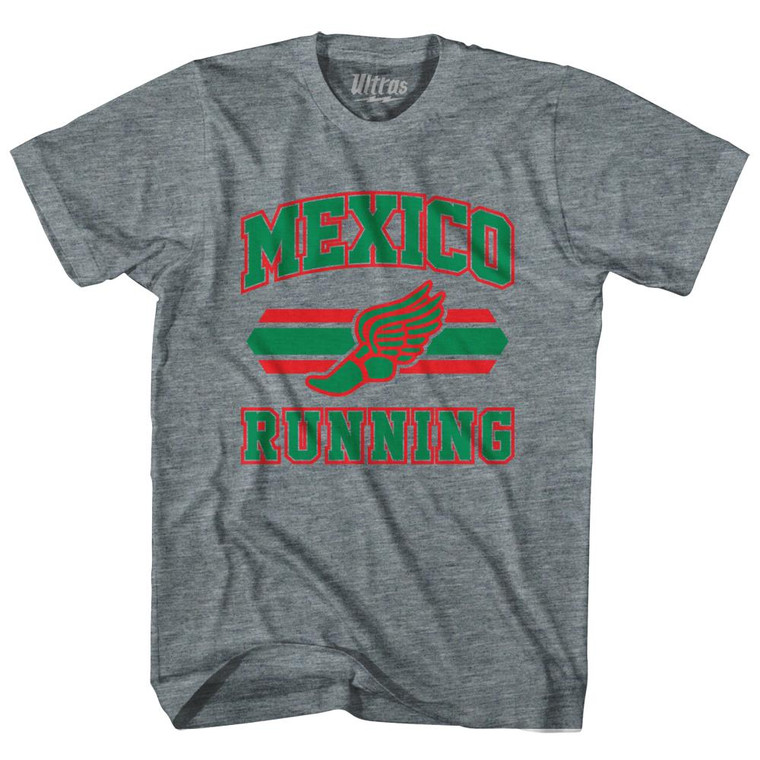 Mexico 90's Running Team Cotton Youth T-shirt - Athletic Grey