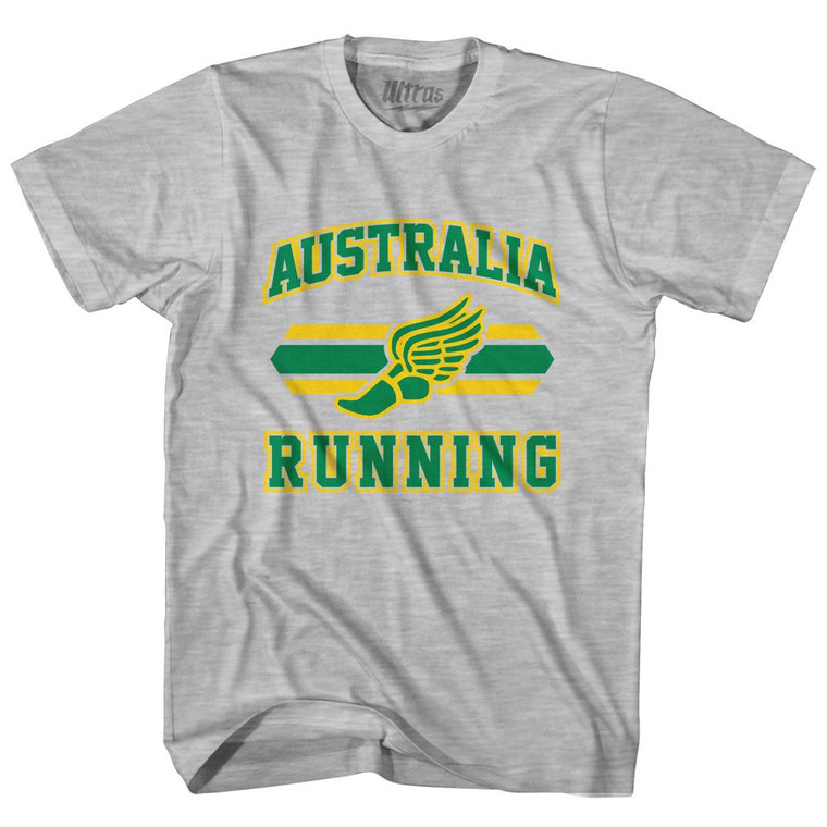 Australia 90's Running Team Cotton Youth T-shirt - Grey Heather