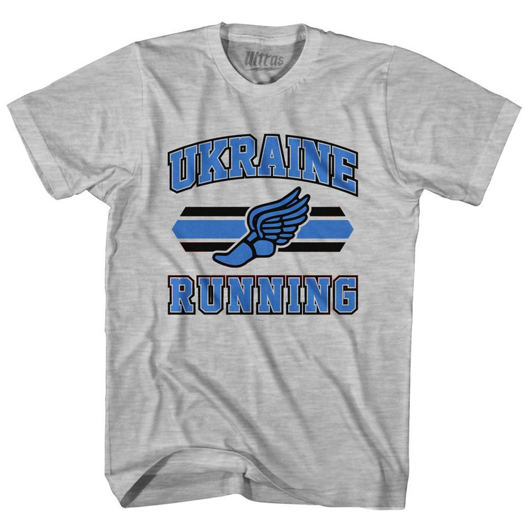 Ukraine 90's Running Team Cotton Youth T-shirt - Grey Heather Ukraine 90's Running Team Cotton Youth T-shirt - Grey Heather