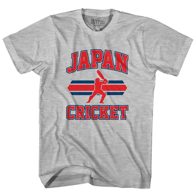 Japan 90's Cricket Team Cotton Youth T-shirt - Grey Heather