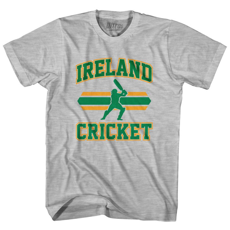Ireland 90's Cricket Team Cotton Youth T-shirt - Grey Heather