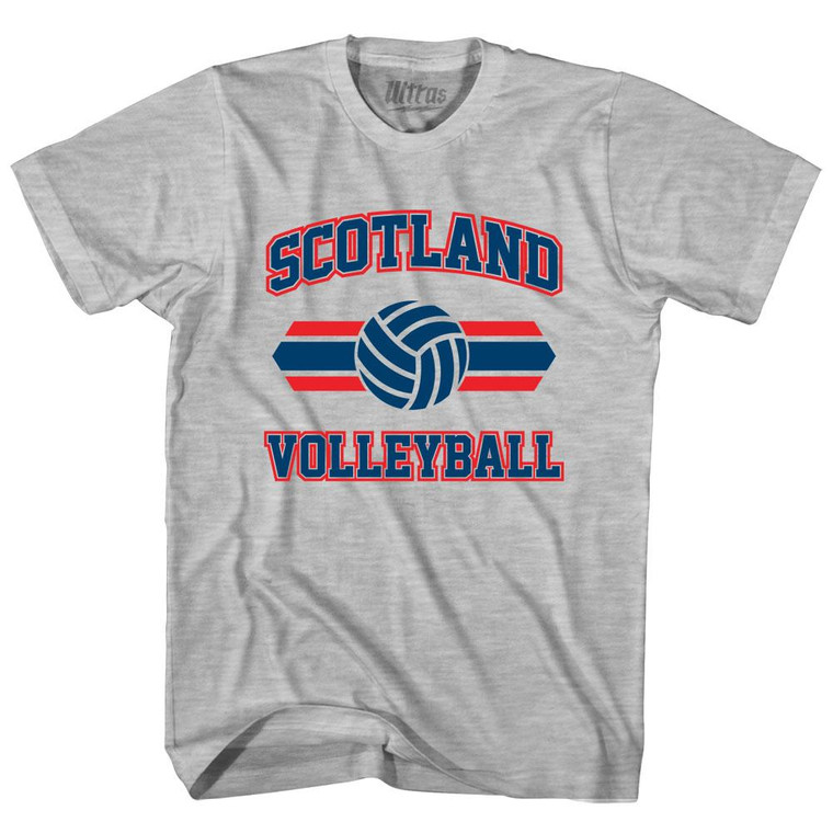 Scotland 90's Volleyball Team Cotton Youth T-shirt - Grey Heather