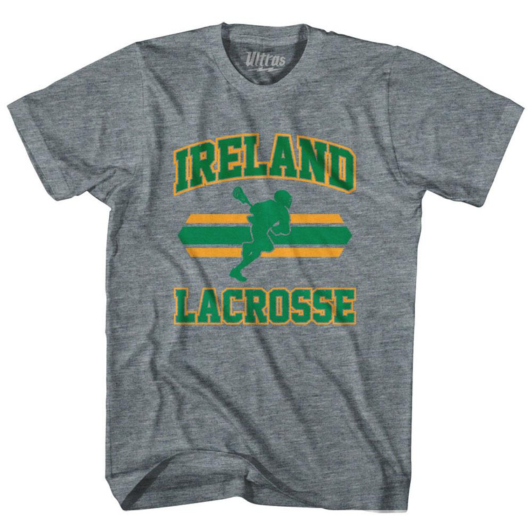 Ireland 90's Lacrosse Team Tri-Blend Youth T-shirt - Athletic Grey